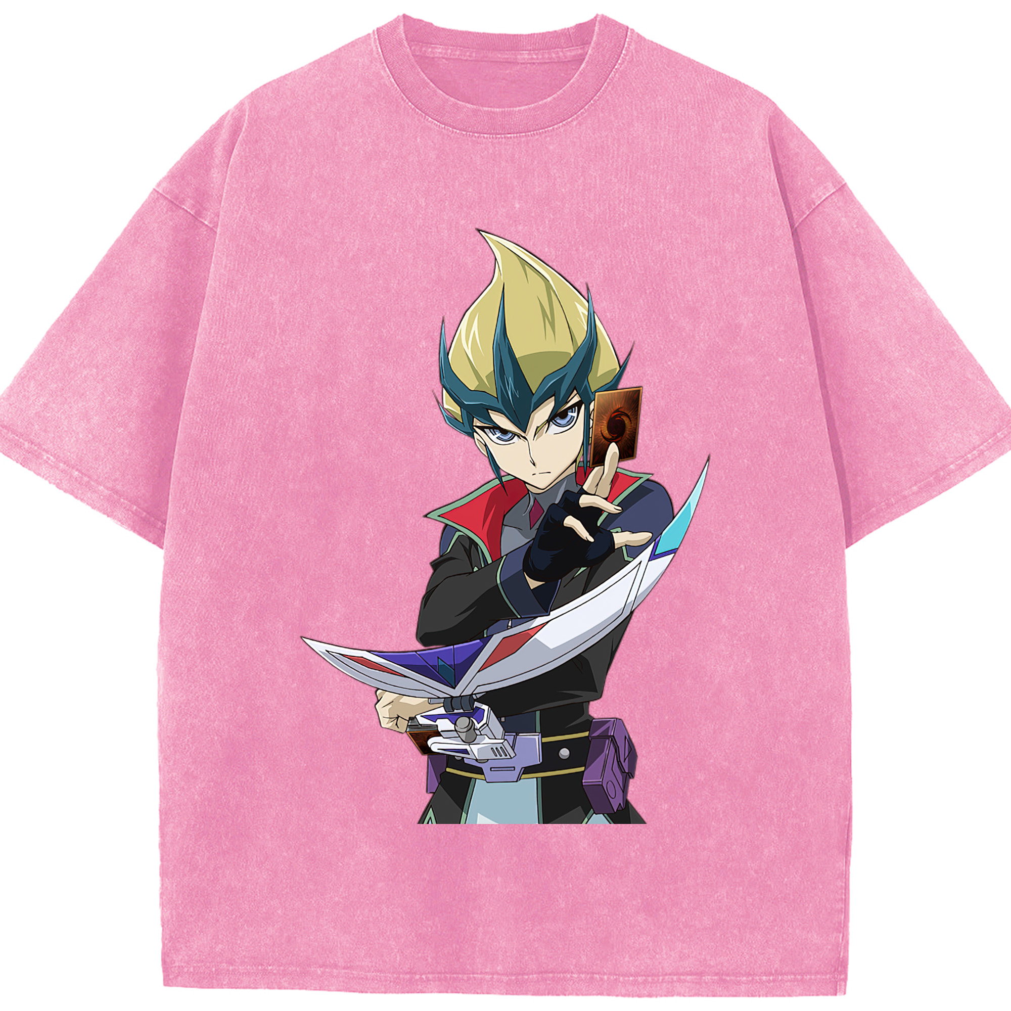 （画像用） 遊☆戯☆王 Yu-Gi-Oh! 綿100% ヴィンテージ風 半袖Tシャツ（フロントプリント）